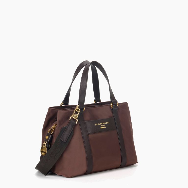 Borsa A mano Nannini Marrone