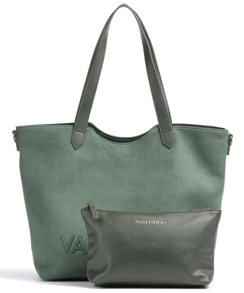 Shopper Courmayeur Alcantara verde