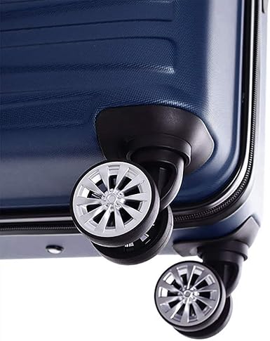 Trolley Medio 67cm Houston Blu 4 Ruote