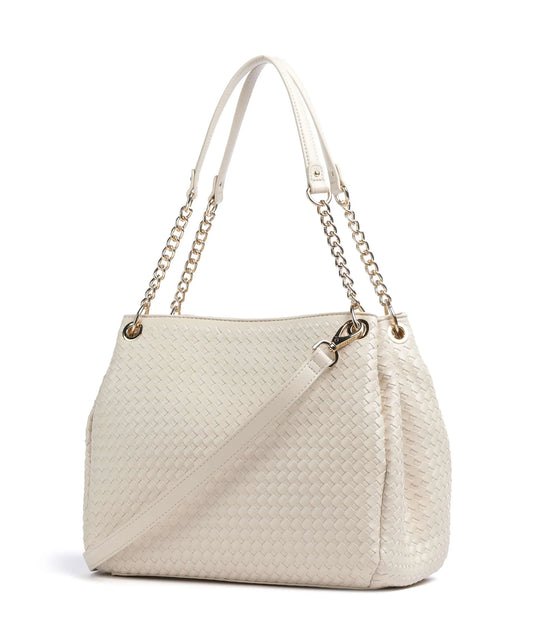Borsa Hobo Gea Intrecciata Ecru Grande