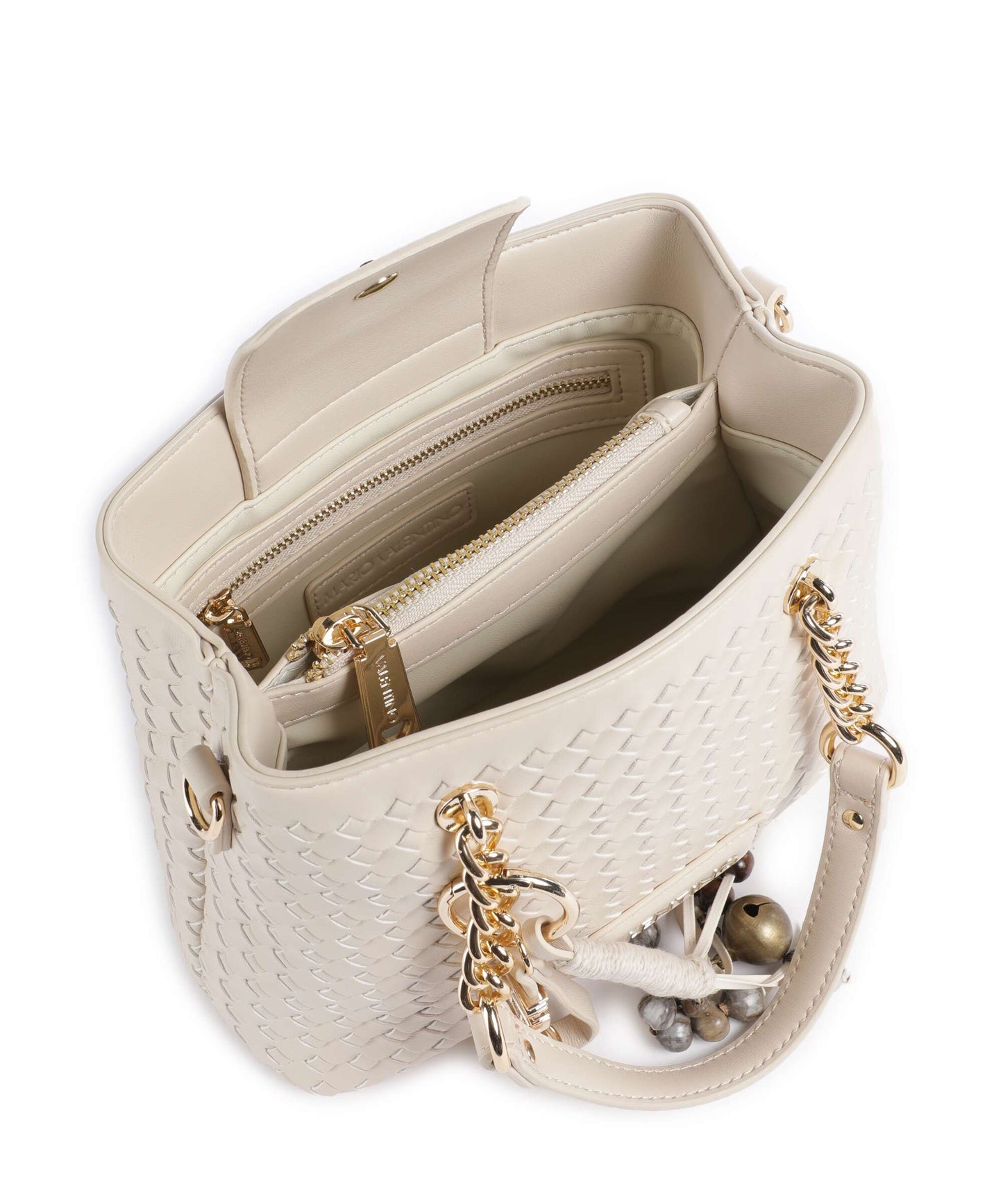 Shopping Intrecciata Media Gea Ecru