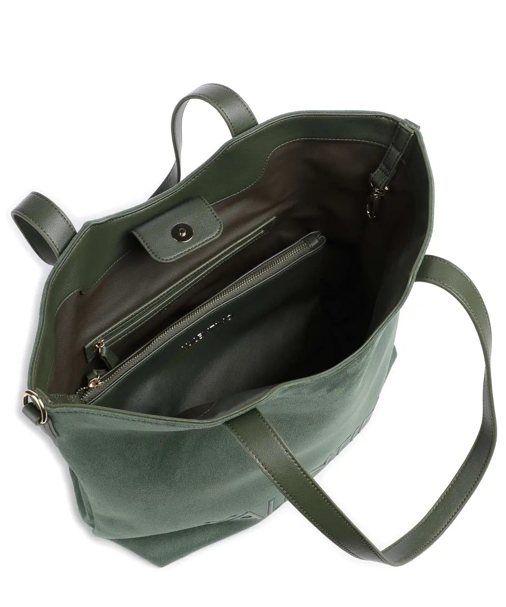 Shopper Courmayeur Alcantara verde