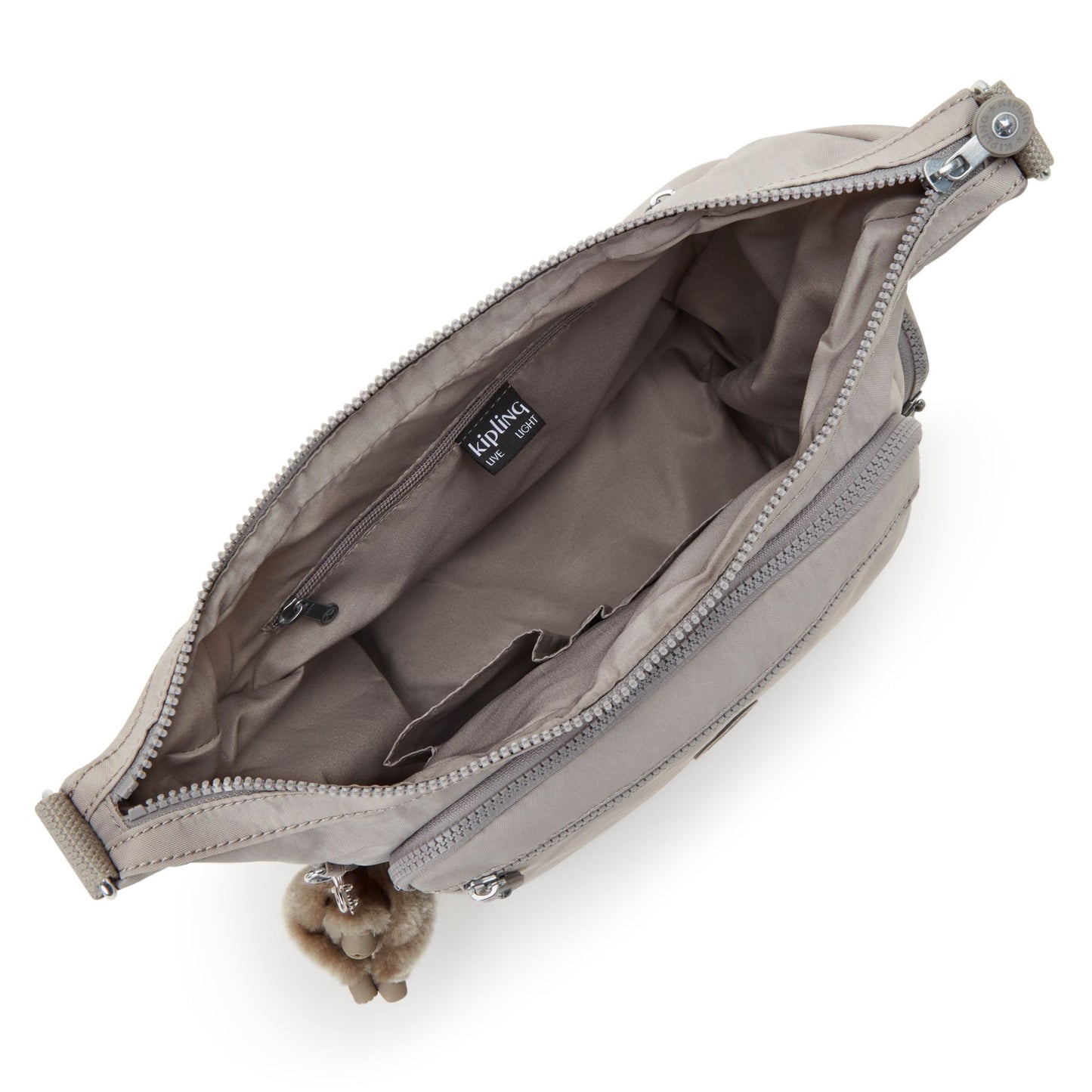 Borsa a Tracolla Gabbie Grande Grey Gris by Kipling