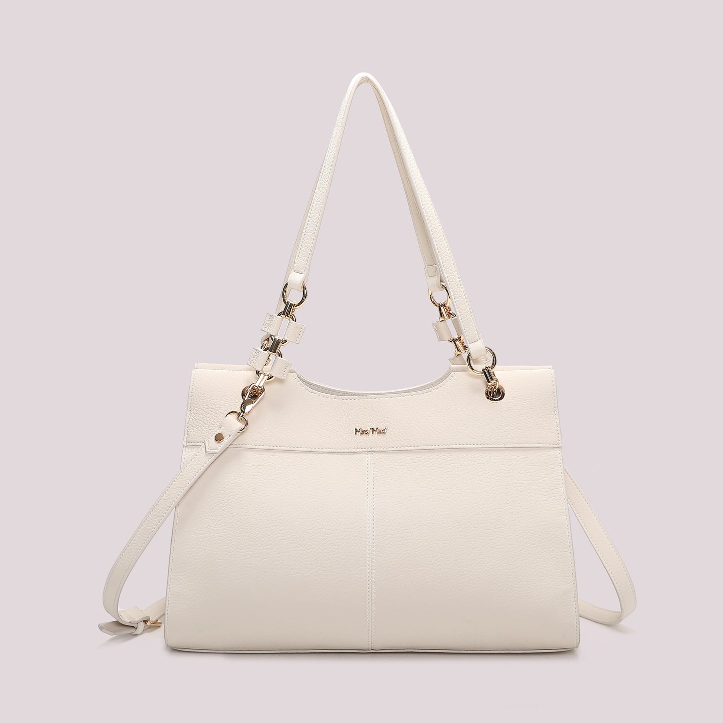 Shpper Elegante con Catena Panna