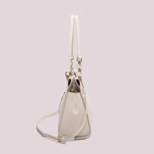 Shpper Elegante con Catena Panna