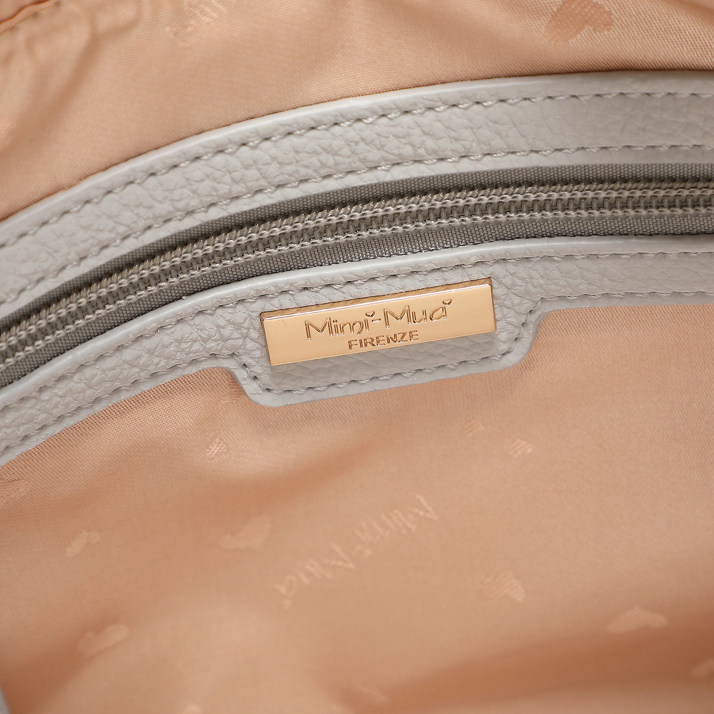 Shopper con Catena Elegante Grigio Perla