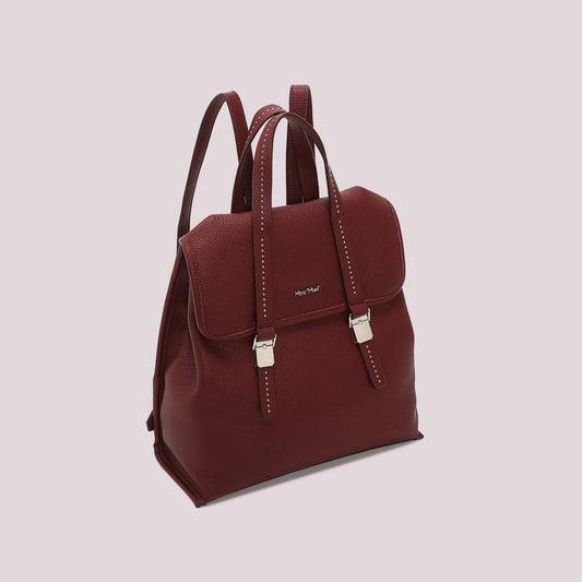 Zaino con borchie Mimì-Muà Burgundy