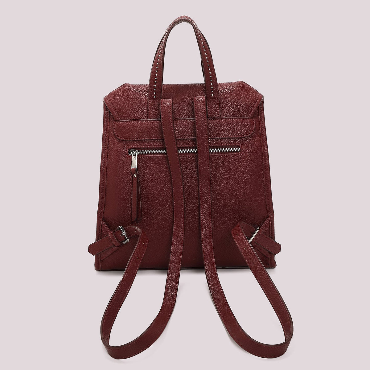 Zaino con borchie Mimì-Muà Burgundy
