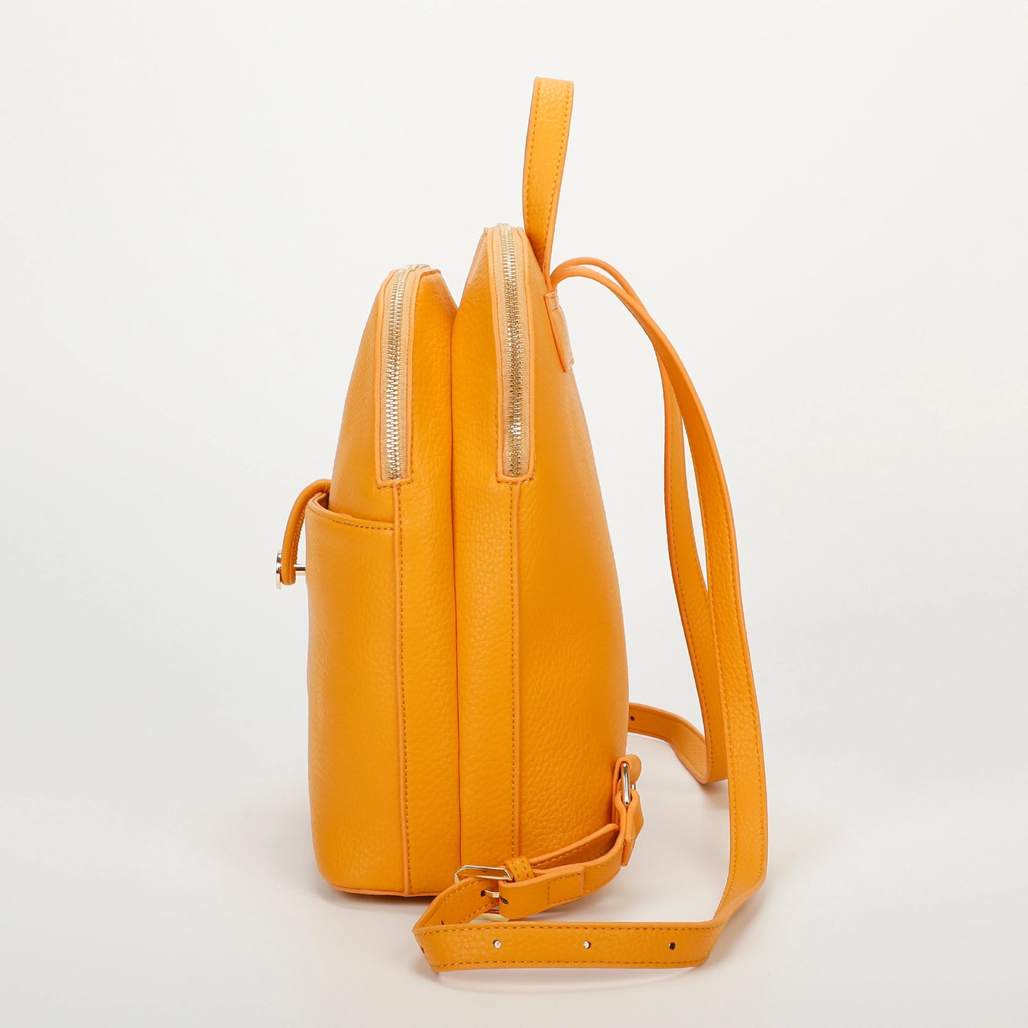 Zaino Con Bottone Arancio