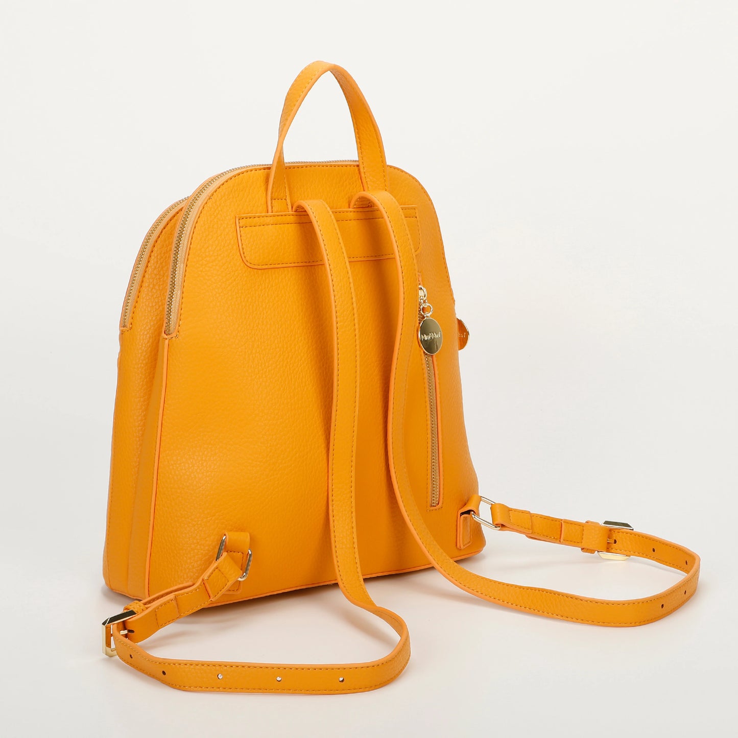 Zaino Con Bottone Arancio