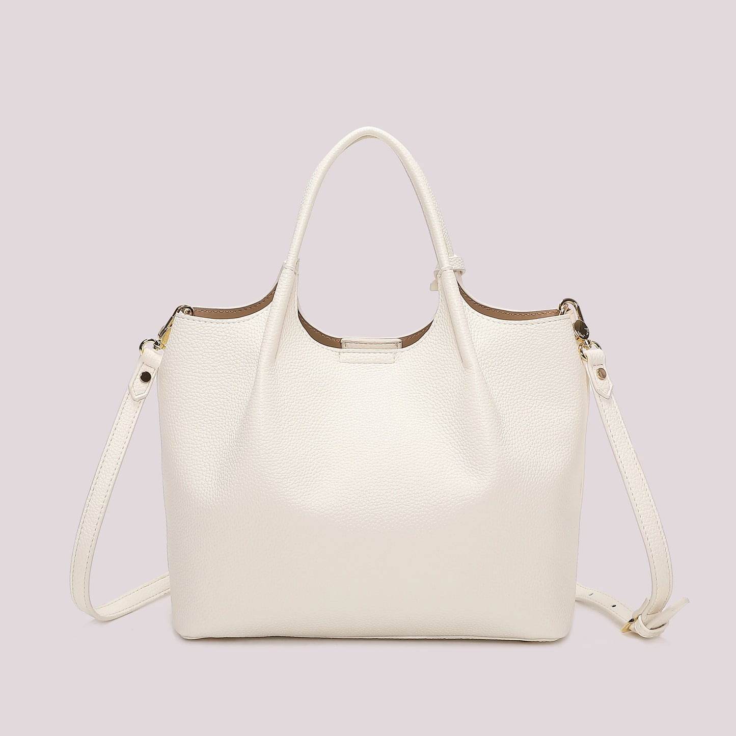 Borsa a mano e tracolla con charme Mimì-Muà Bianca