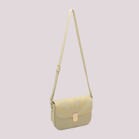 Borsa a Tracolla con Patta Patchwork Verde Acqua