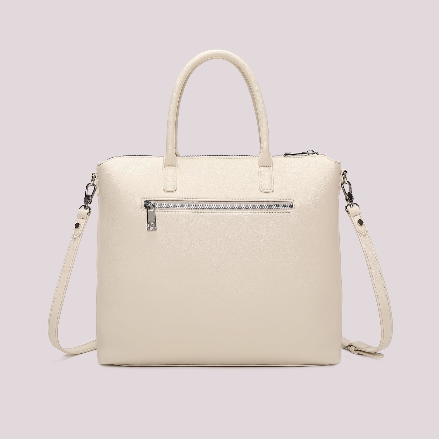 Shopper Con fiori Panna