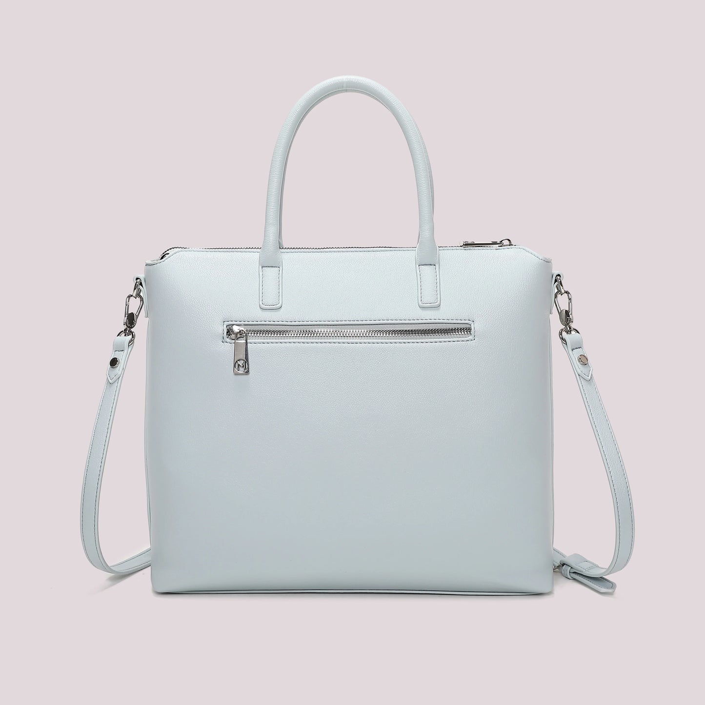 Borsa a Spalla Con Fiori Celeste