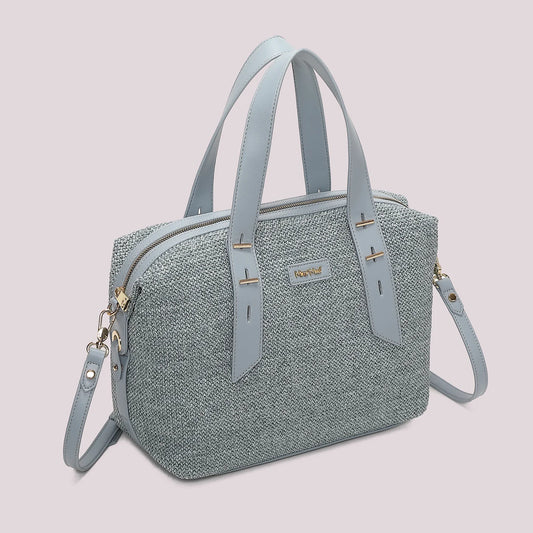 Bauletto Paglia Celeste Mimì-Muà