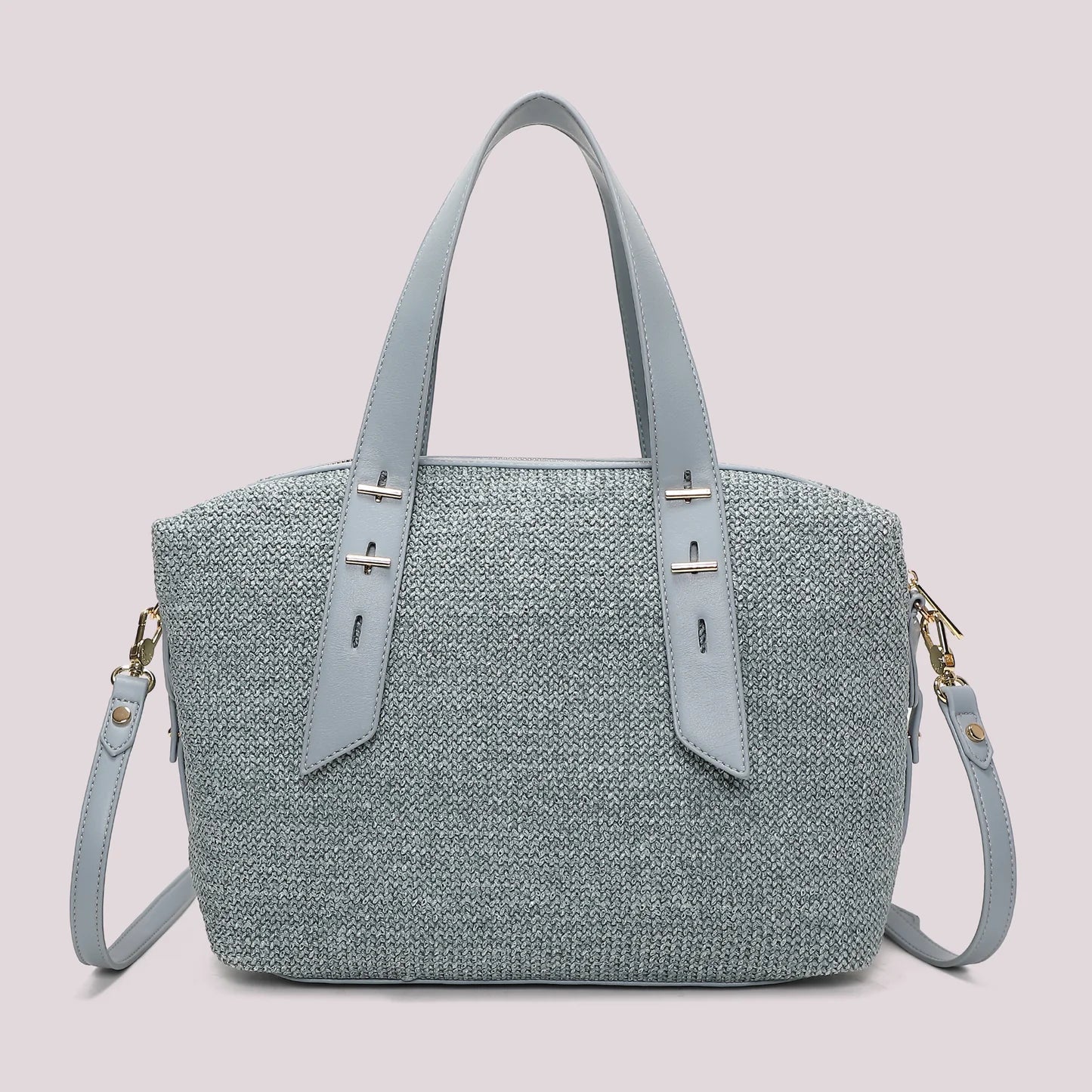 Bauletto Paglia Celeste Mimì-Muà