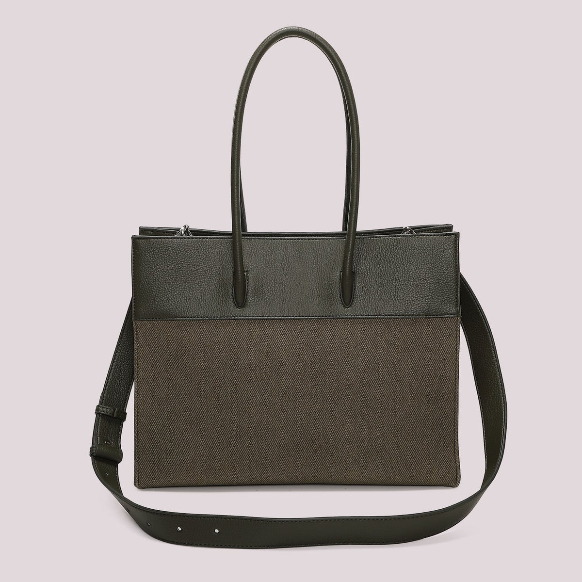 Borsa Tote con tracolla Mimì-Muà Verde Militare