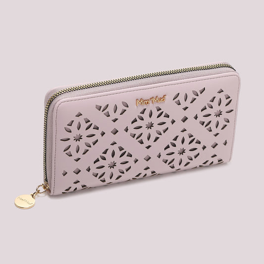 Portafoglio Zip Around Grande Lilla
