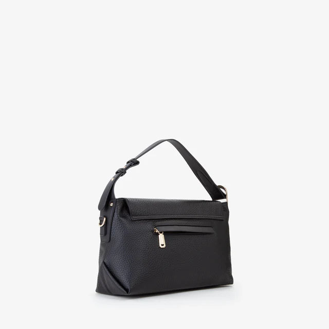 Borsa a Spalla Con Patta Farrah Re Nera