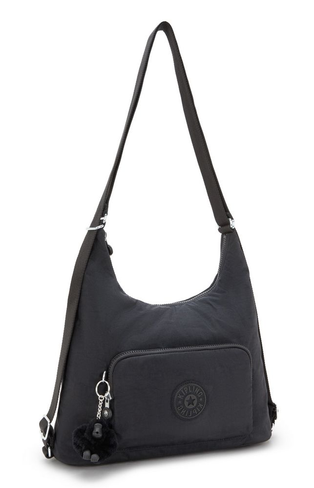 Borsa a spalla zaino Kipling Yenna Black Noir