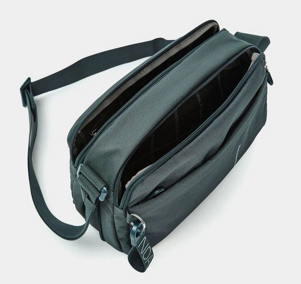 Borsa a tracolla espandibile Mandarina Duck MD20 MT48 Pine Green