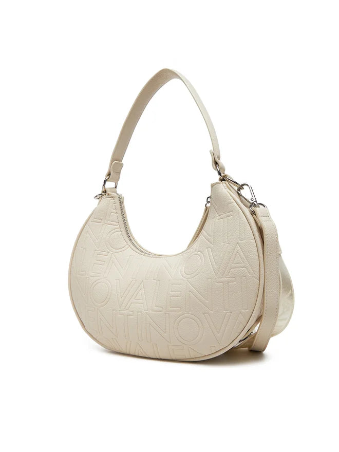 Borsa Mezzaluna Shelby Ecru