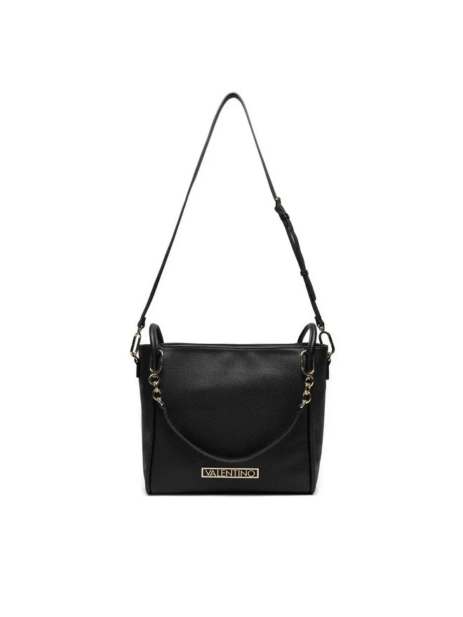 Shopping Bag Elegante Vinile Nera