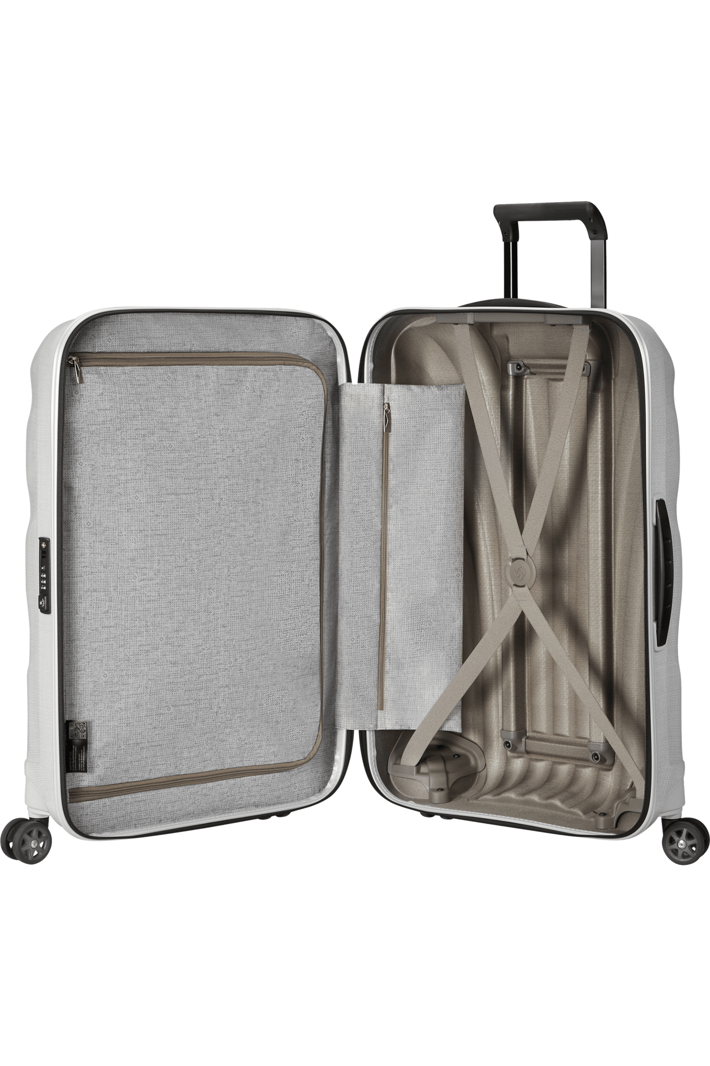 C-LITE Trolley Superleggero 4 ruote 75 cm Off White