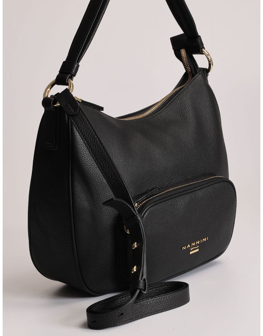 Sacca Vera Pelle Jessica Nannini Nera