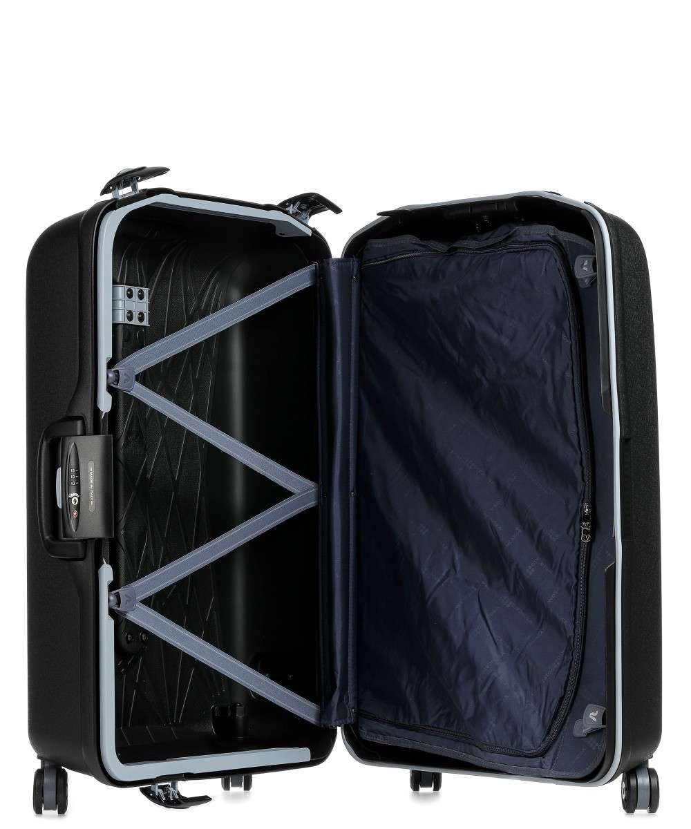 Trolley Grande Light 75 cm 4 Ruote Nero