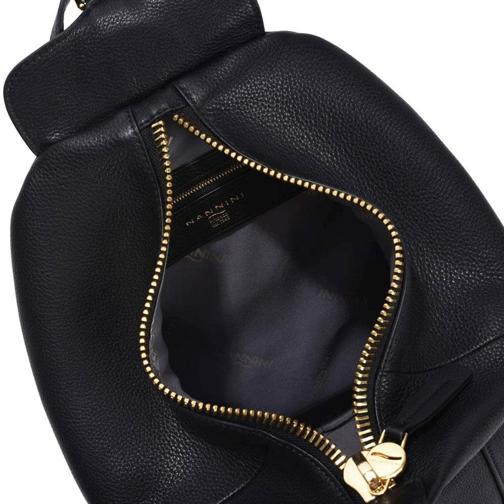 Zaino Vera Pelle Nero Tessa