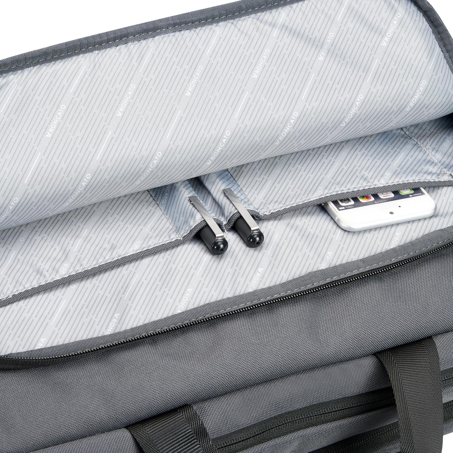 Borsa Porta Pc Clayton Roncato Due Scomparti 15.6'' Grigio