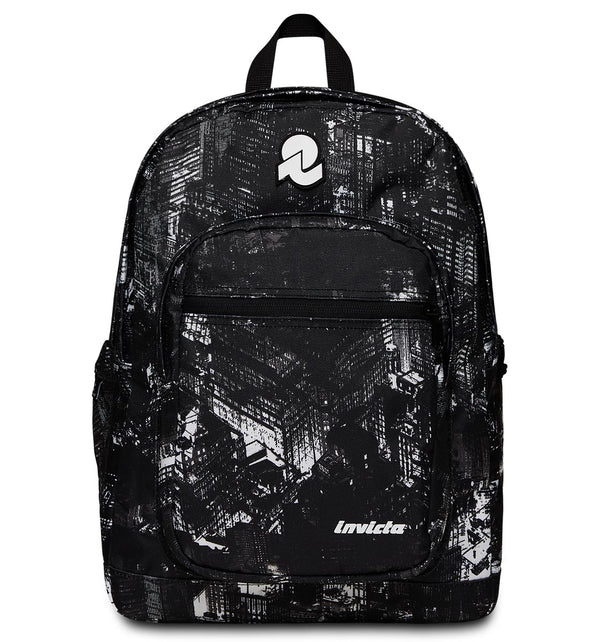 Zaino Jelek Fantasy Città bianco e nero 38 Litri Spedizione