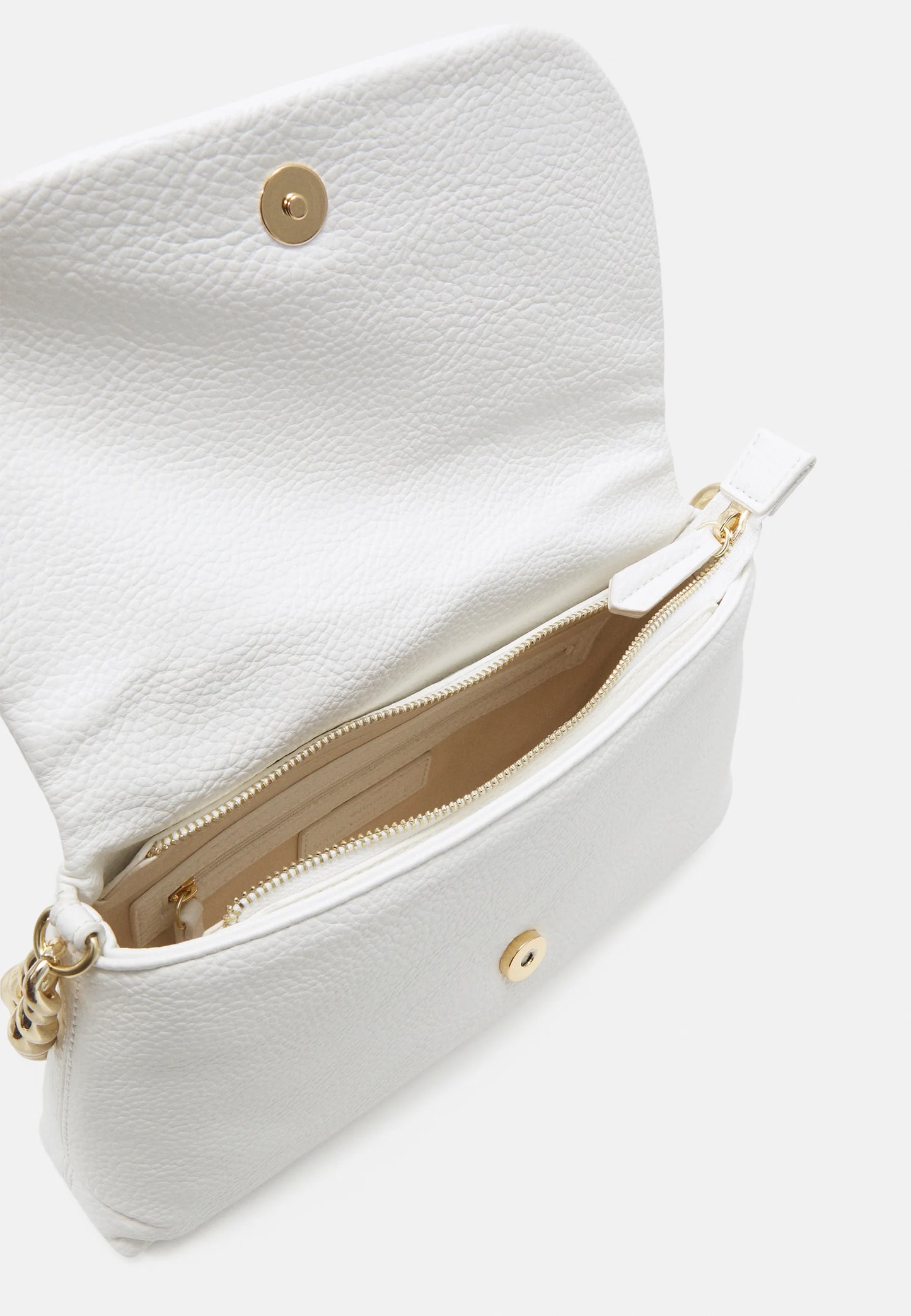 Borsa A Spalla Fiore Bianca