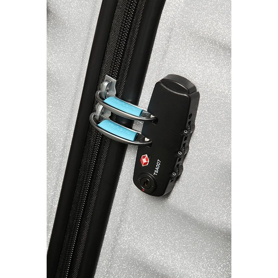 Bagaglio A Mano Wavebreaker American Tourister Brushed Blue spinner 55/20