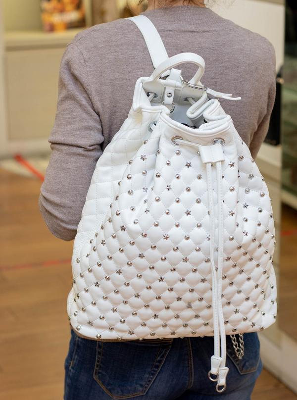 Zaino Bianco Rebel Jane by Pash Bag