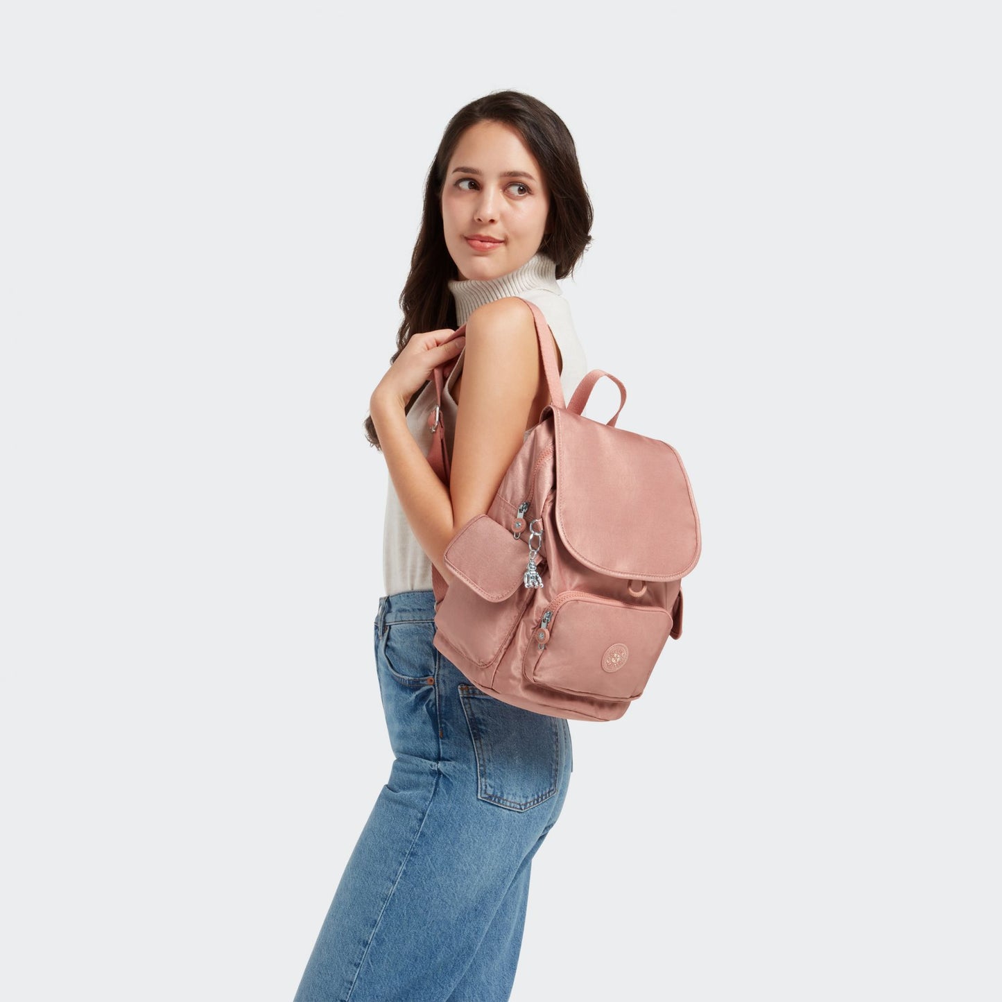 Zaino City Pack S Warm Rose Kipling