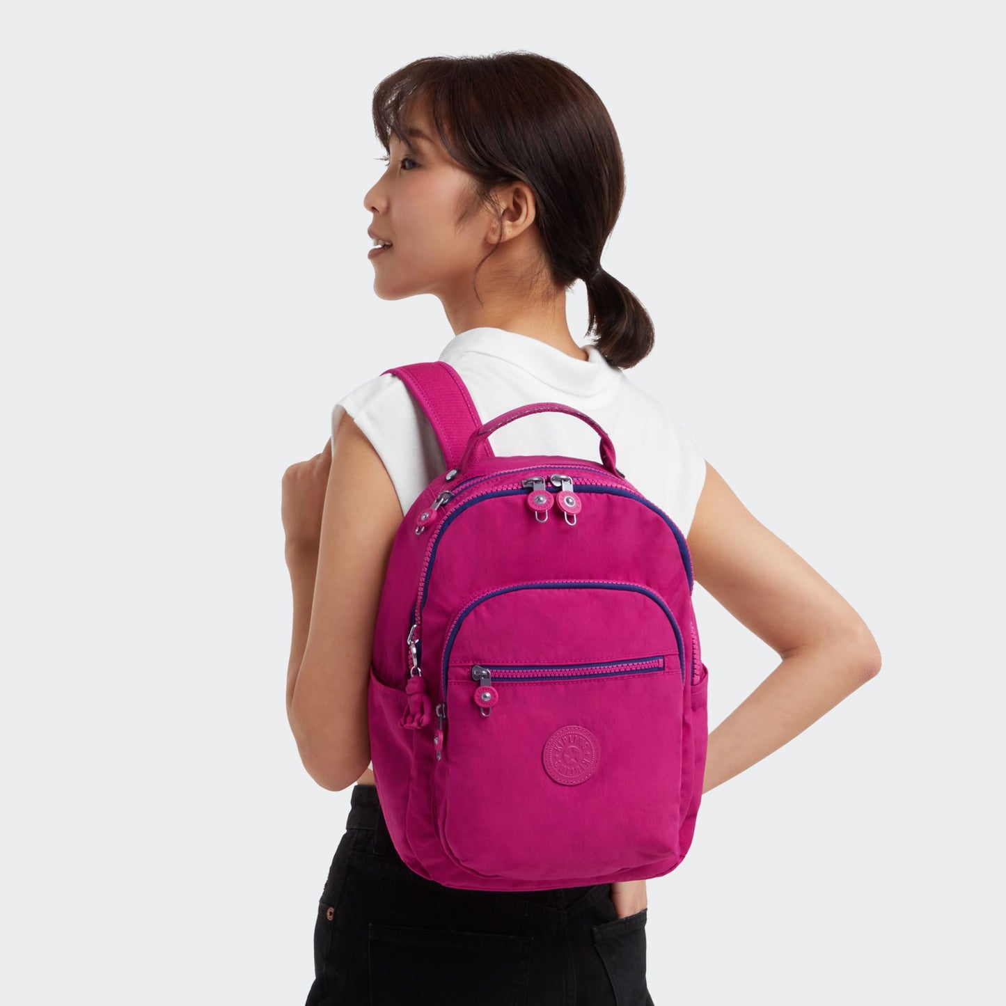 Zaino Porta Tablet Seoul S Fucsia Kipling
