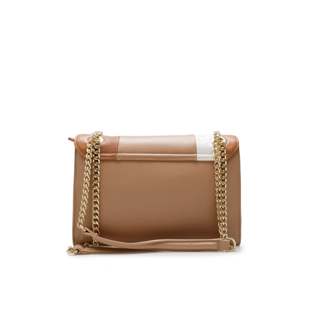 Borsa a Tracolla Apple Cuoio Bicolor Valentino By Mario Valentino