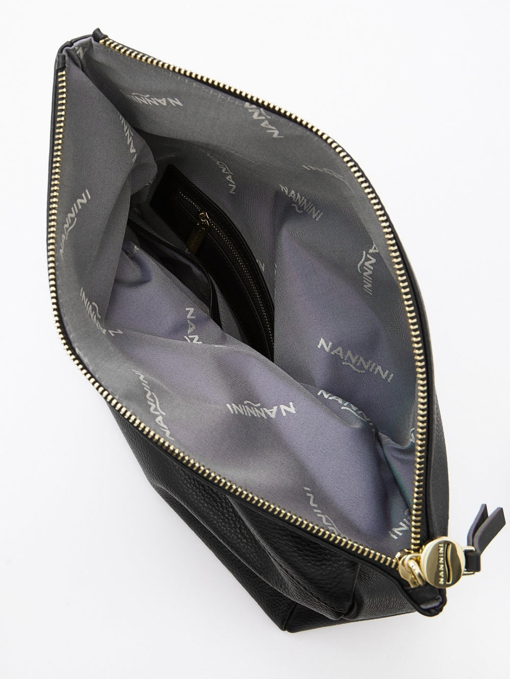 Borsa a Spalla JAMIE Con Pattina in vERA Pelle Nannini Nera