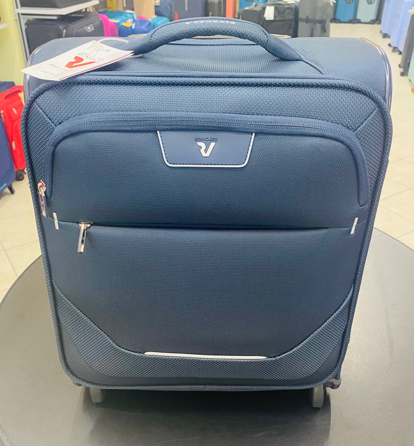 Bagaglio Cabina Gratuito a Bordo EASY JET 45x36x20 cm jOY Roncato Blu 2 RUOTE