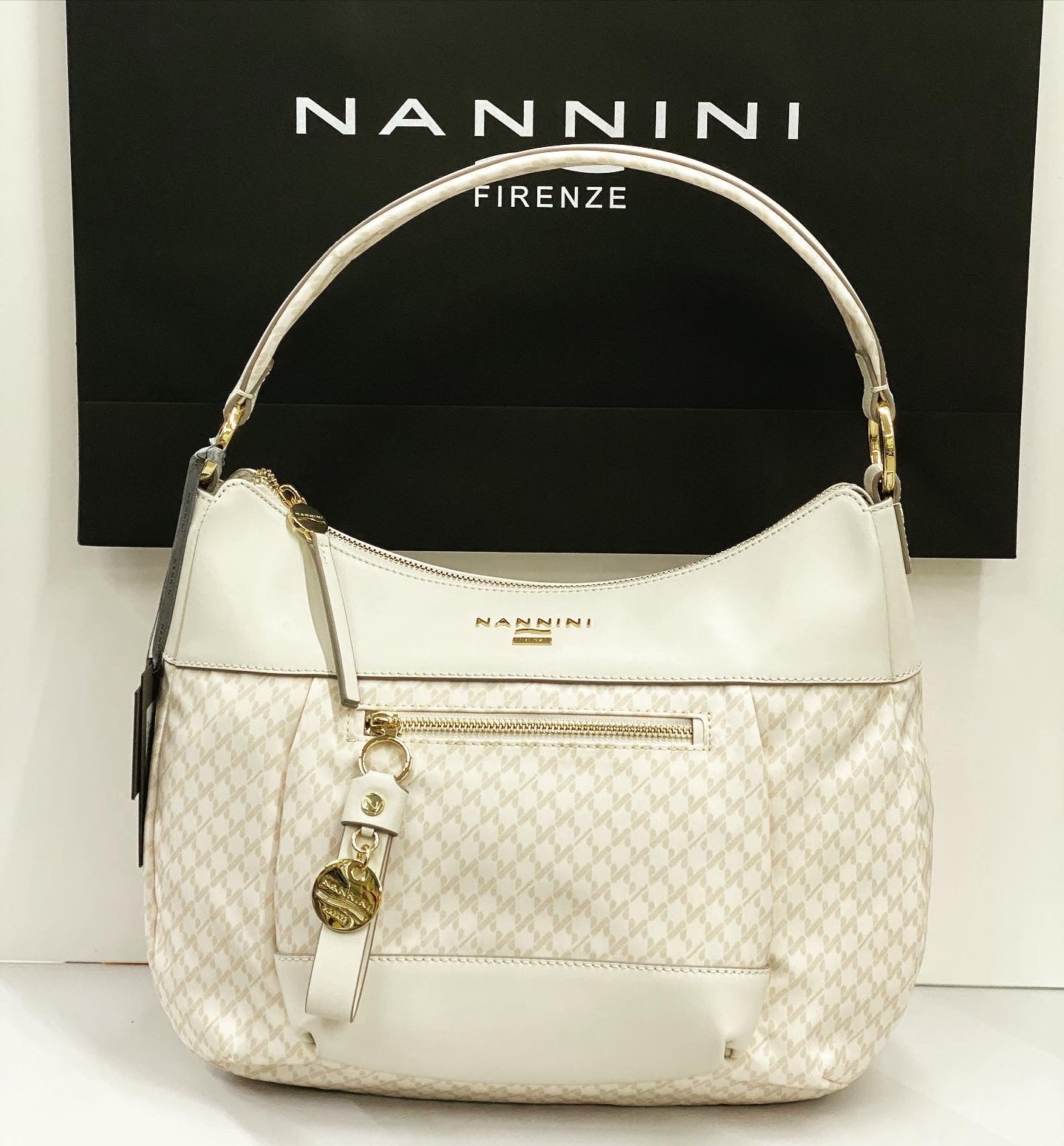 Sacca A Spalla e tracolla Liberty Bianca Fantasia Nannini