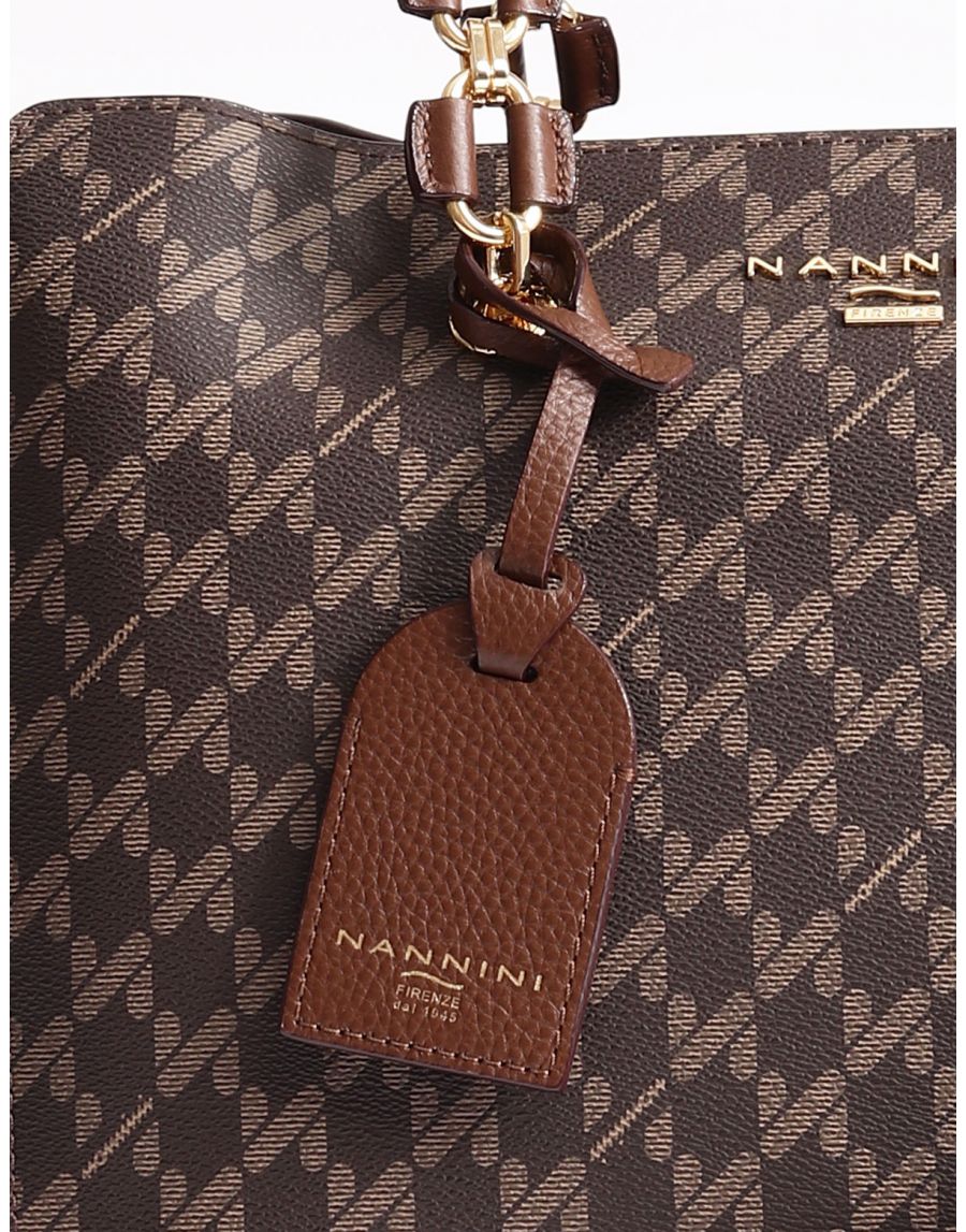 Bauletto Nannini Pelle Precious Marrone