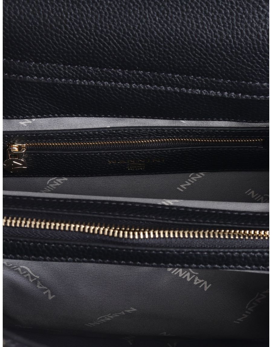 Bauletto Nannini Pelle Precious Nero