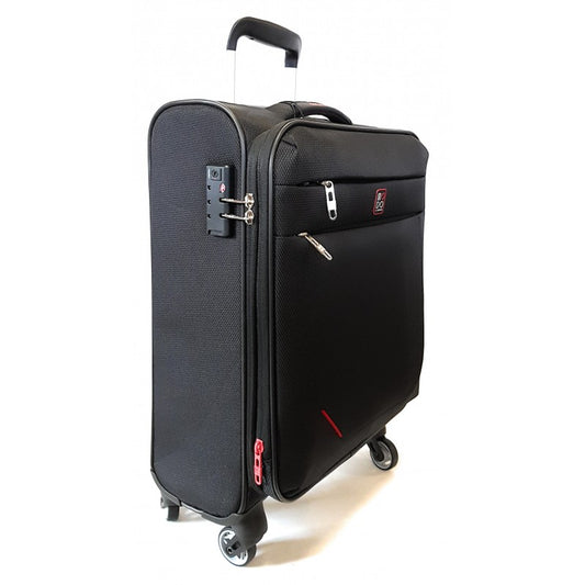 Trolley Bagaglio a Mano Penta Espandibile 4 ruote Modo Roncato Nero