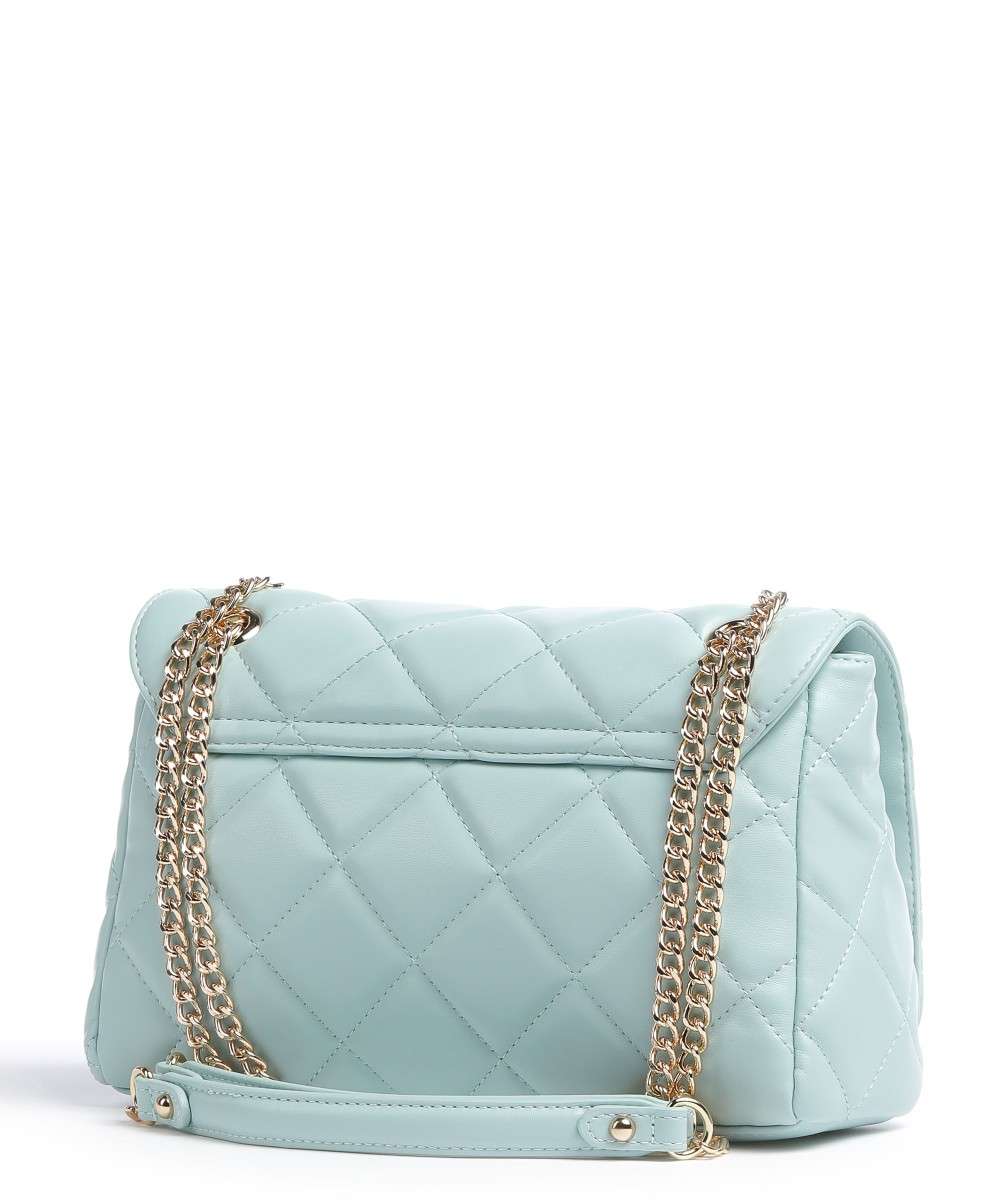 Ada Borsa a Tracolla Azzurro Polvere Ecopelle