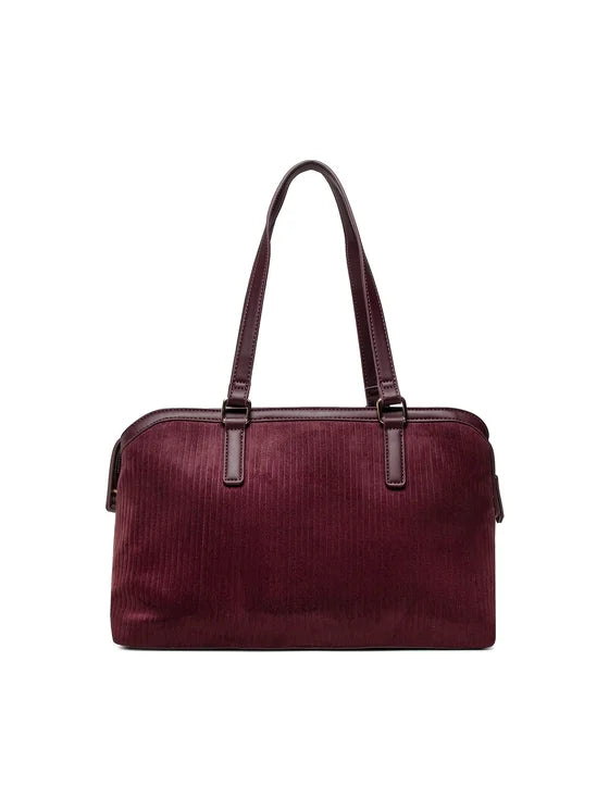 Borsa a Spalla Tandori Amaranto Velluto