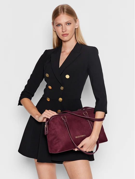 Borsa a Spalla Tandori Amaranto Velluto