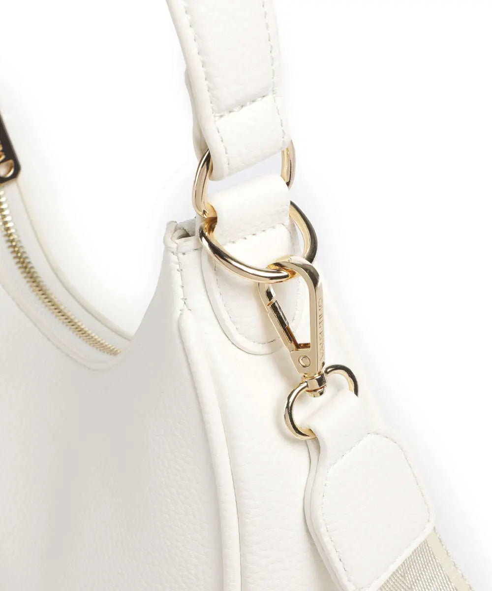 Borsa a Mezza Luna Shelby Bianco