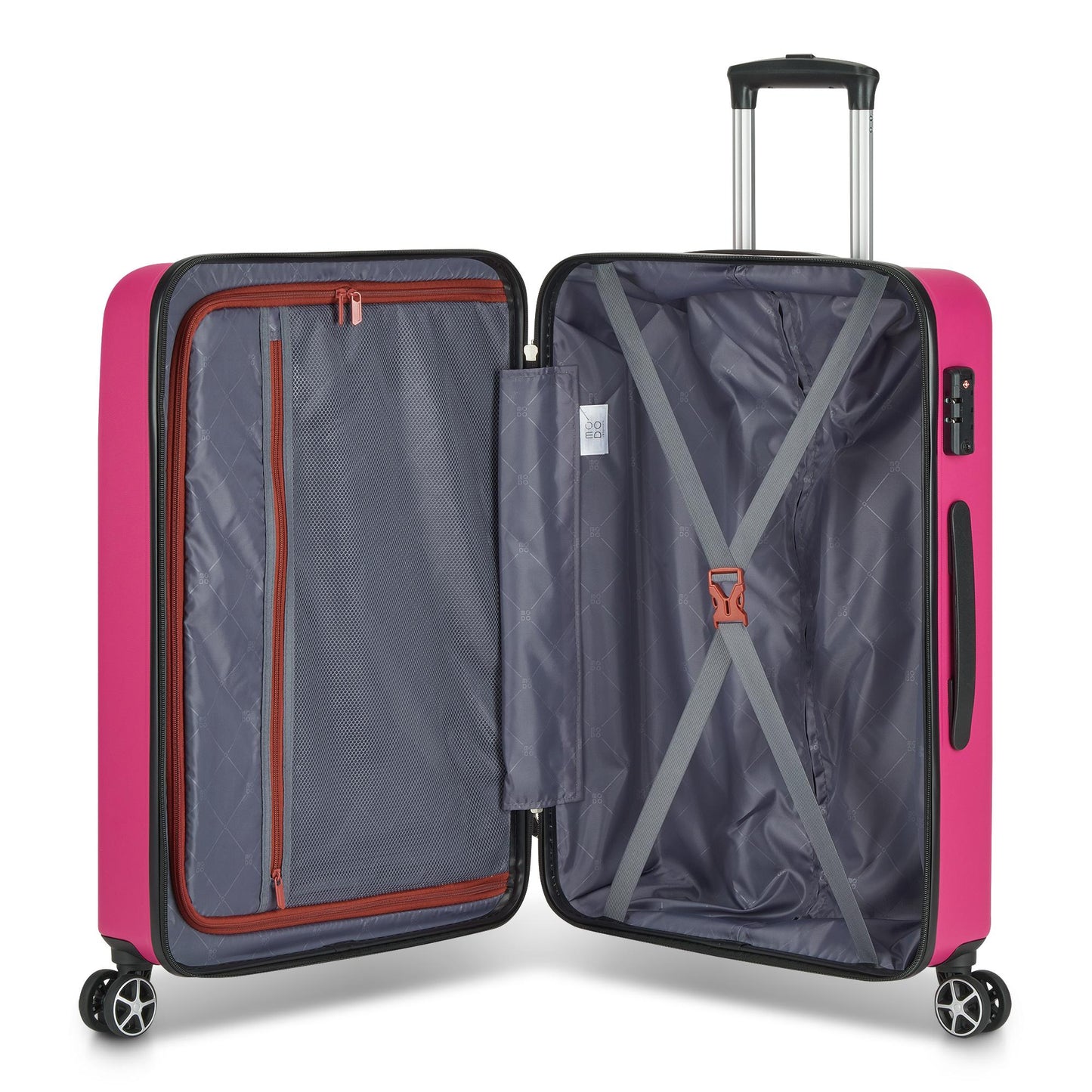 Trolley Medio Houston Magenta 67 cm